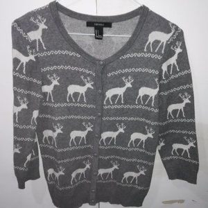 Reindeer cardigan S